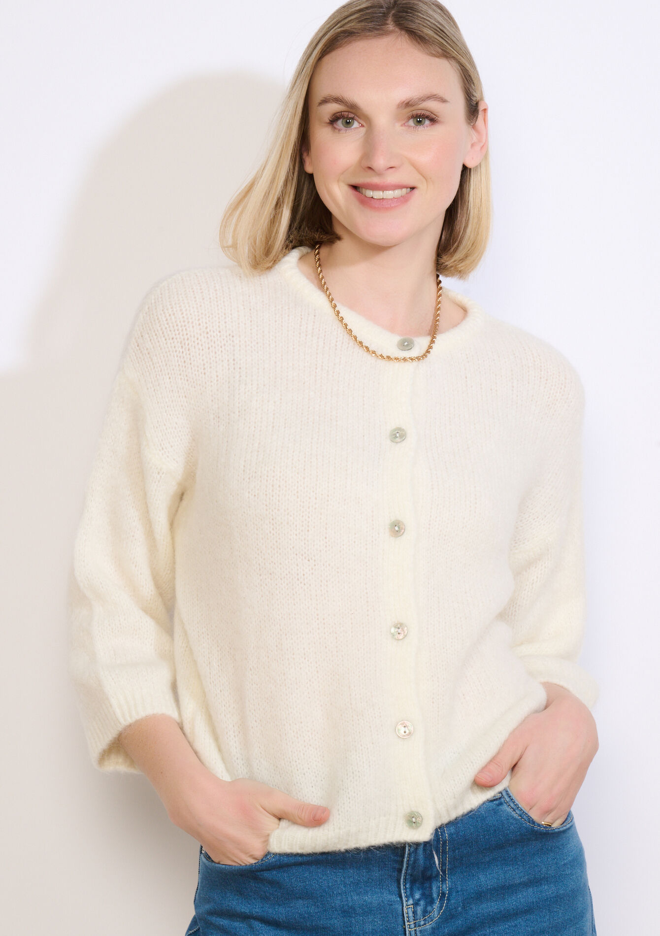 Minimalistisch vest met knopen