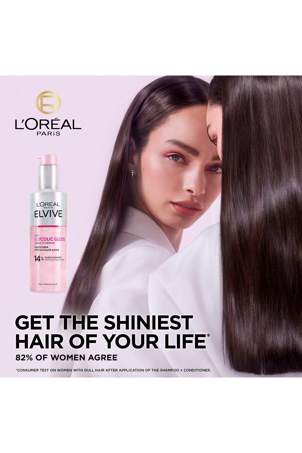 L'Oréal Paris Elvive Glycolic Gloss Leave-In Serum for Dull Porous Hair