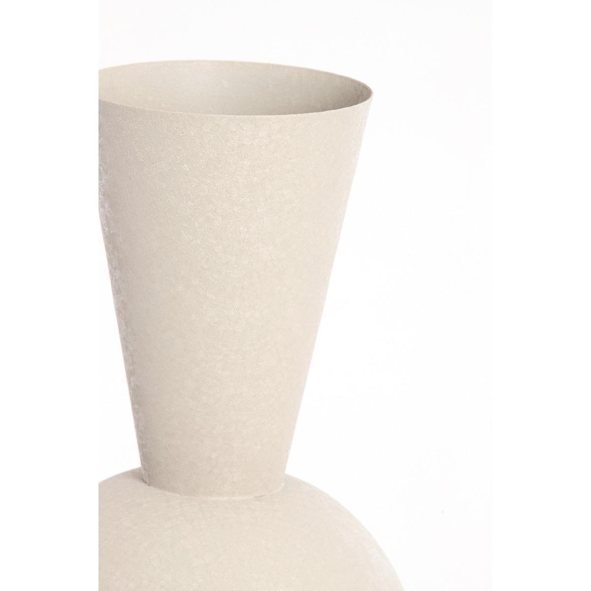 Light & Living - Chedi vaas deco Ø25x60 cm - mat lichtgrijs