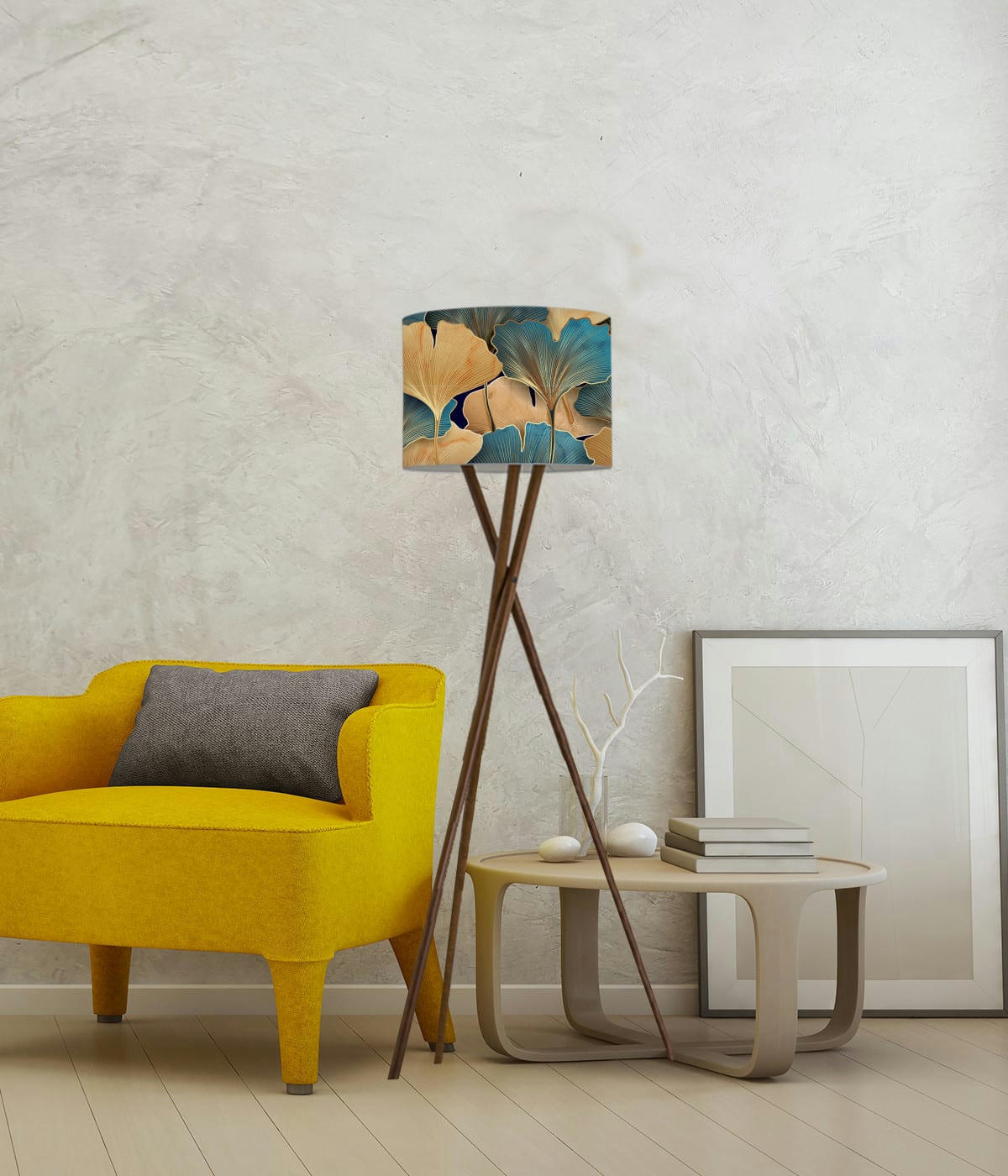 FLORAL - Abat-jour Lampadaire Floral Torma D: 45 x H: 25