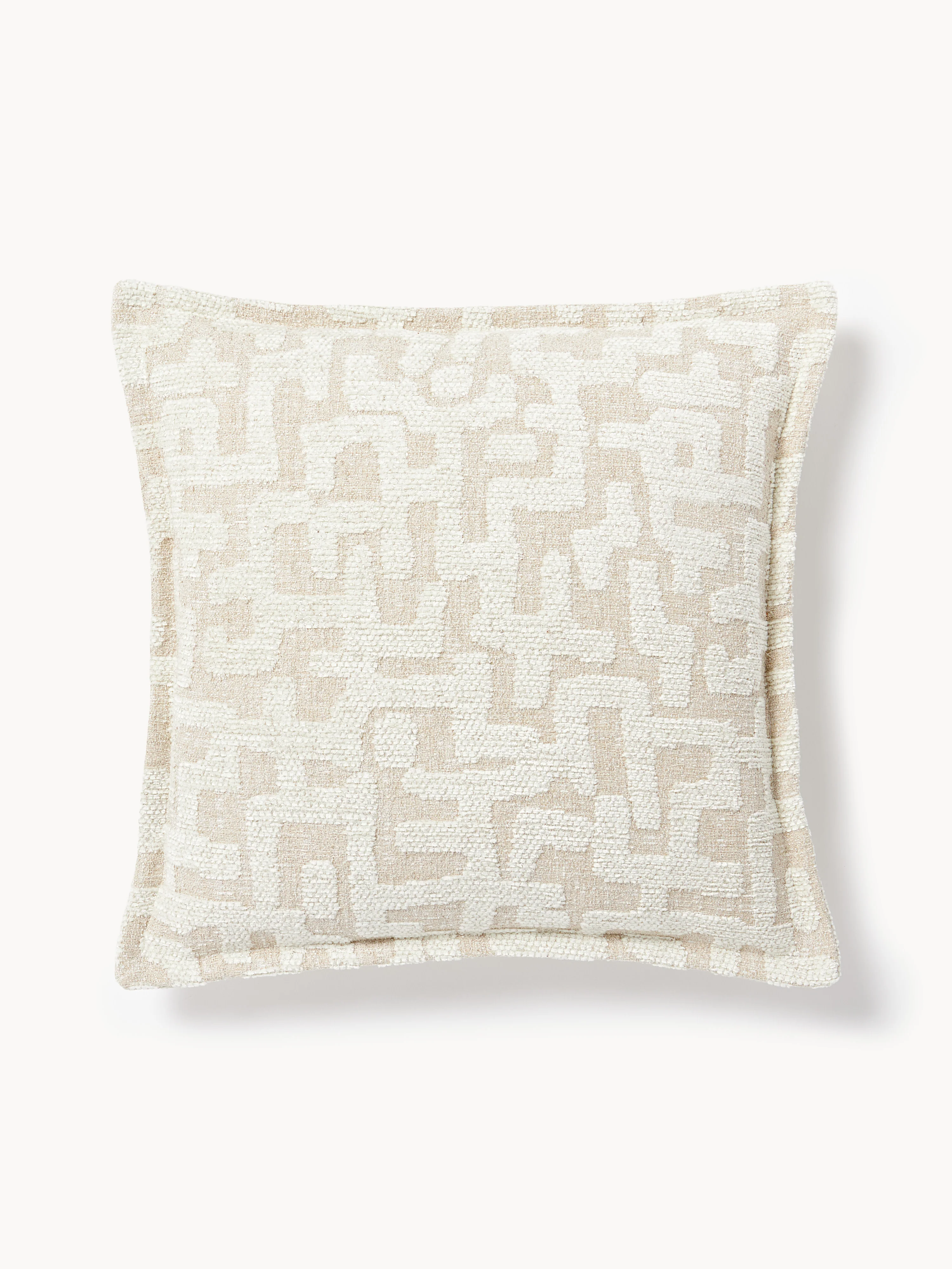 Viskose-Kissen Contia mit gewebtem Jacquard-Muster