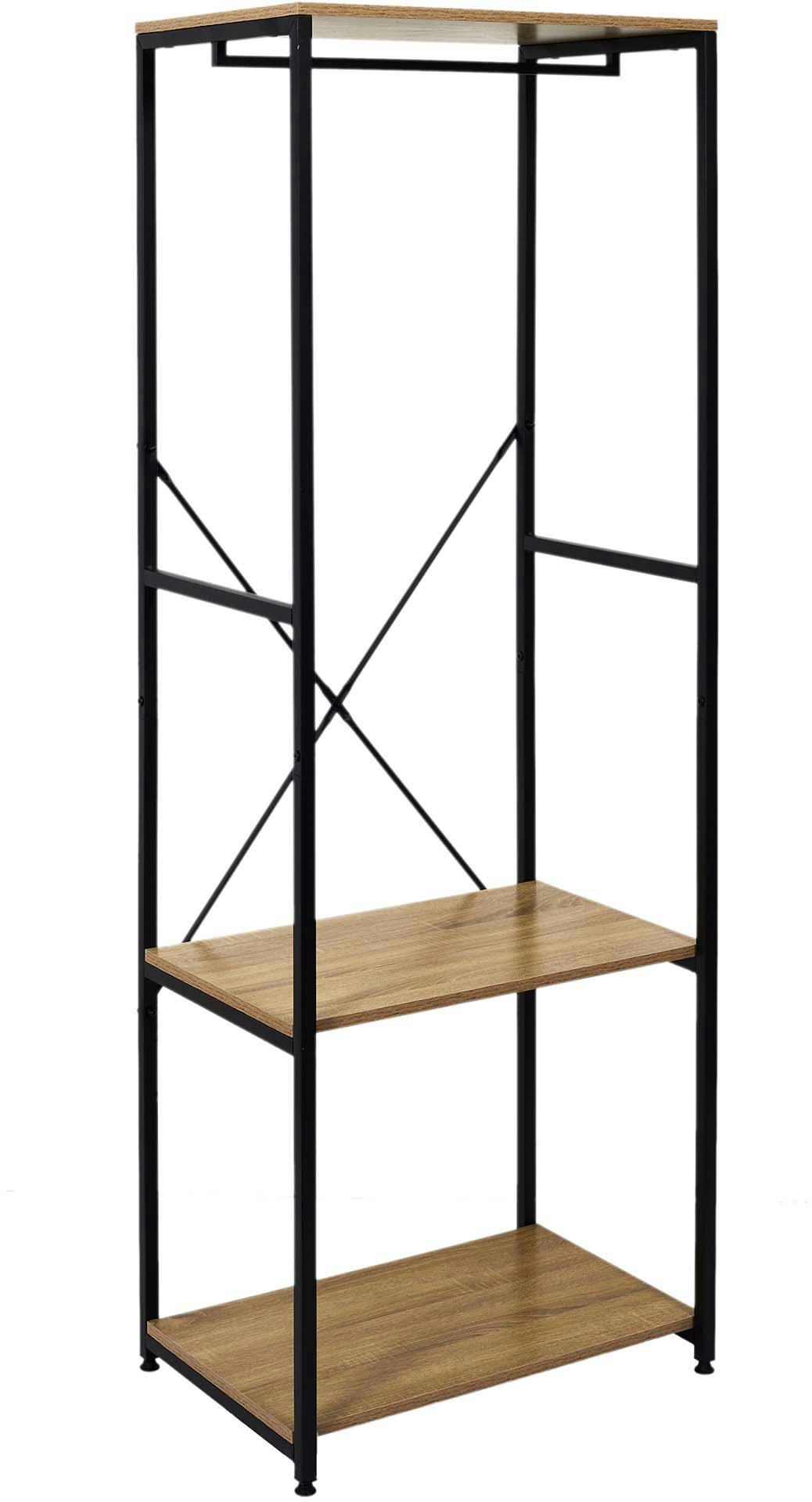 - Portant à vêtement en bois et métal stan