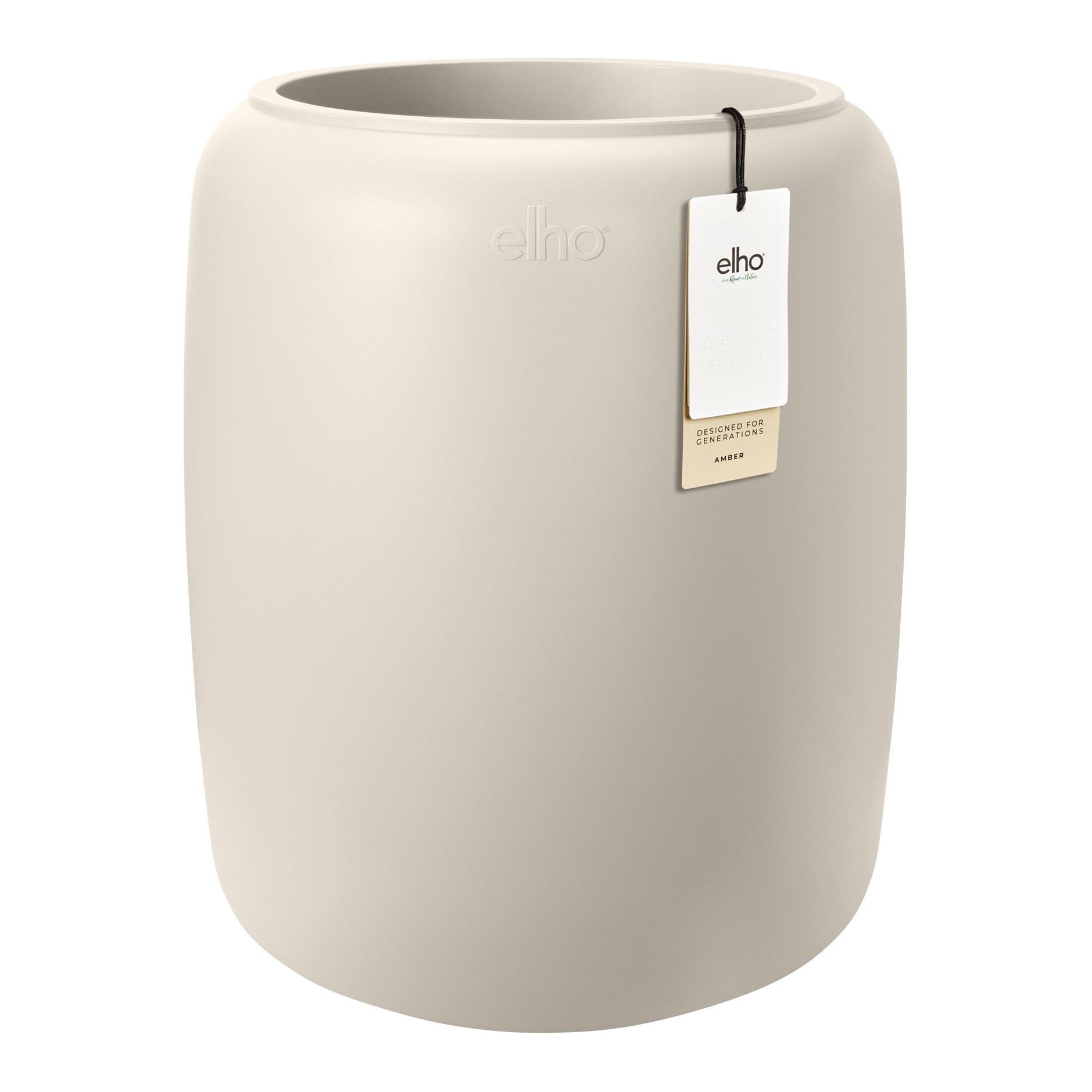 Elho Amber Beads Medium 40 - Linnen wit - L 39 x B x H 48 cm - Binnen