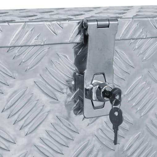 NNEVL Aluminium Box 61.5x26.5x30 cm Silver
