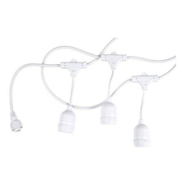 Guirlande Guinguette Blanche 6M pour 10 ampoules E27 (non fournies) - SILAMP