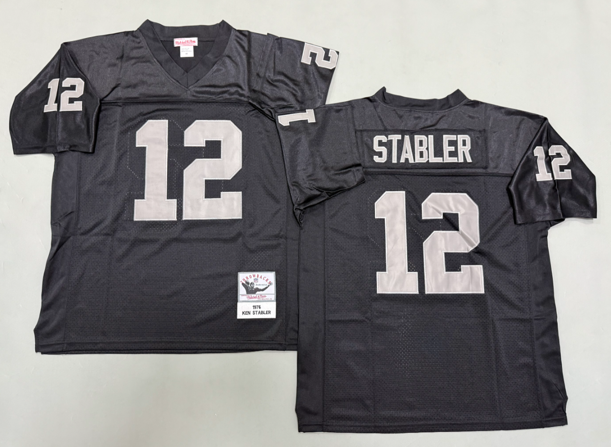 Ken Stabler Las Vegas Raiders Authentic Throwback Retired Player Jersey