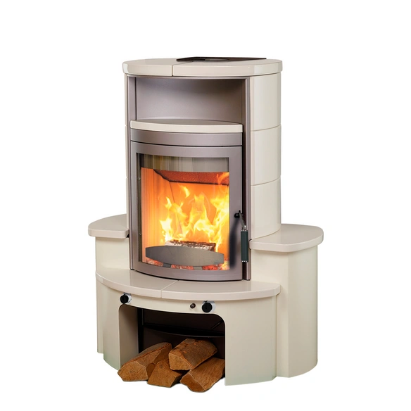 Kaminofen »Avenso GT ECOplus«, cremeweiß, Stahl/Keramik, 8 kW, Dauerbrand geeignet