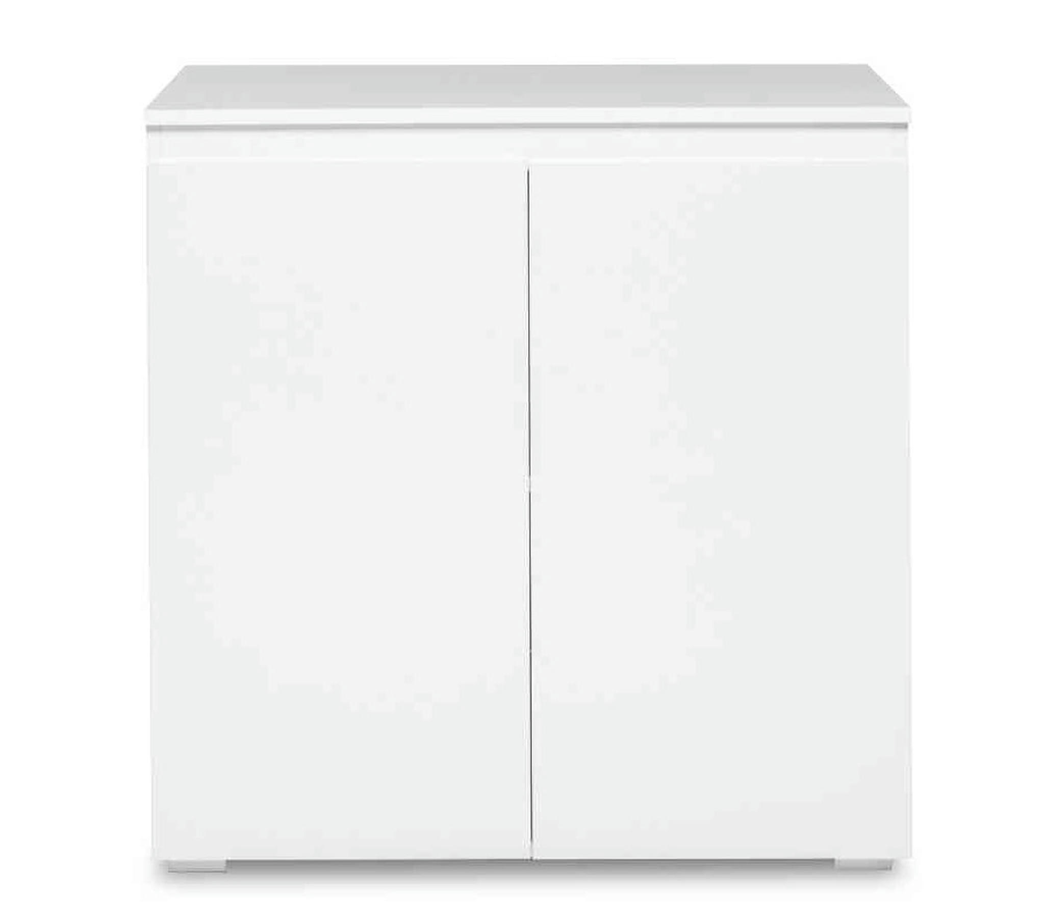 - Commode 2 portes en bois blanc