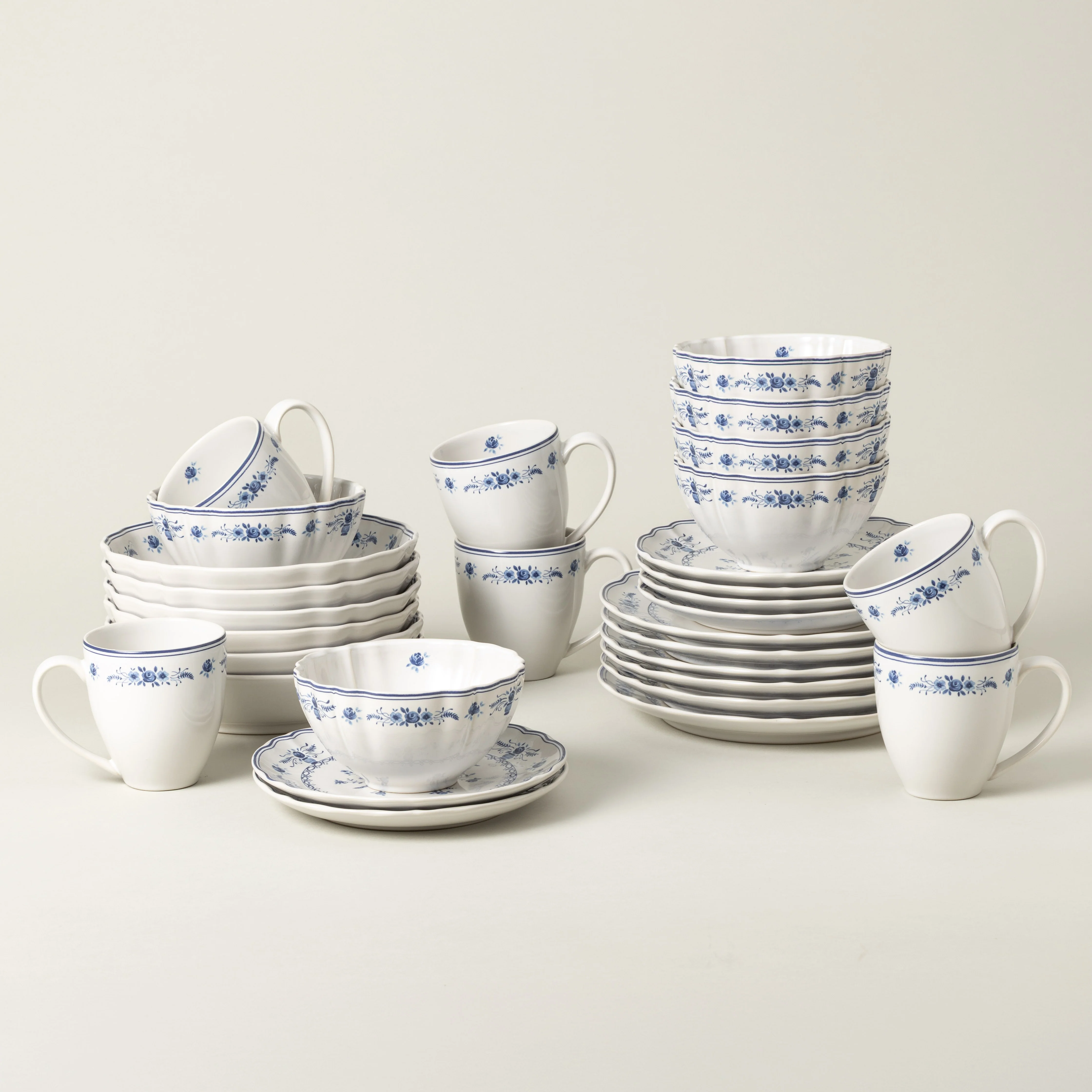 30-Piece Dinnerware Set with Mug Vila