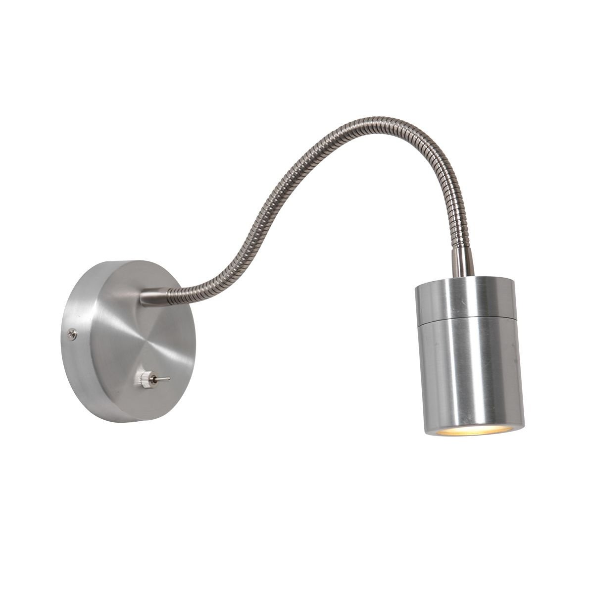Mexlite wandlamp Upround - 1 lichts - 25x 30 cm - mat chroom
