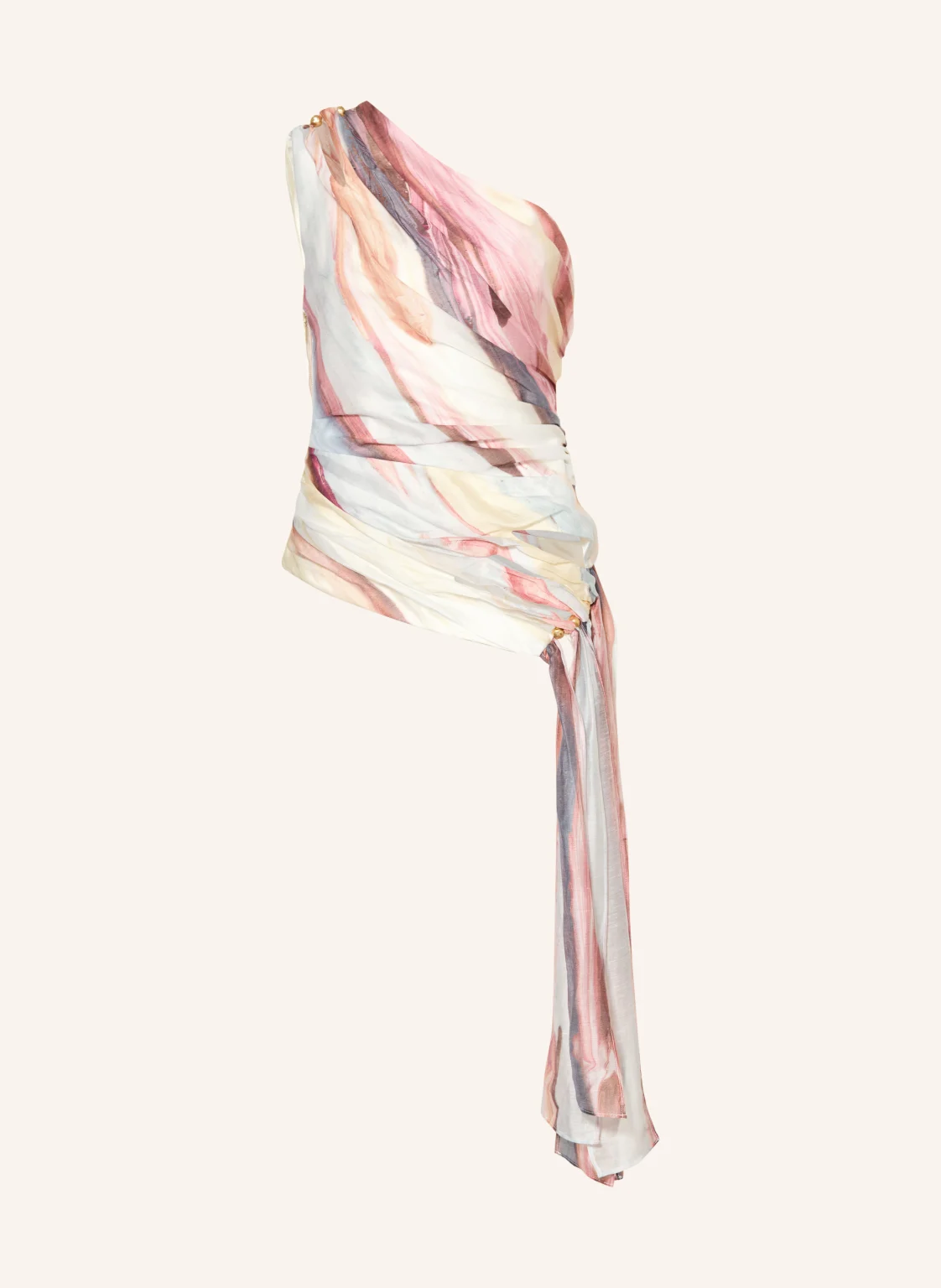 Aje. One-Shoulder-Top CAPTURE mit Schmuckperlen