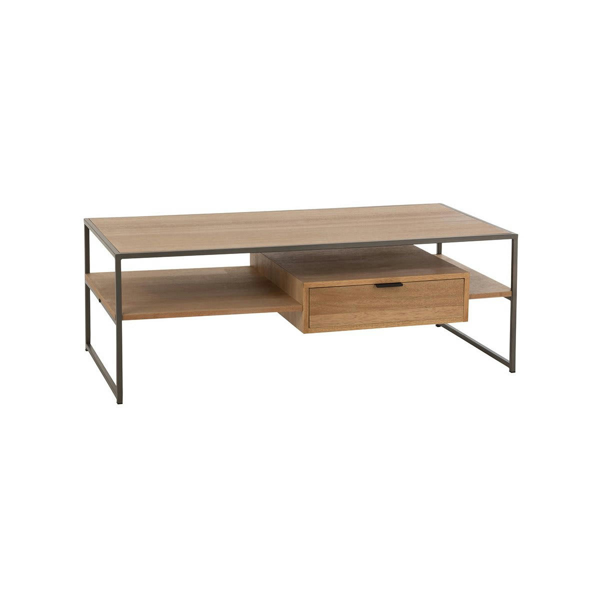 ZATI - Table basse design en bois avec tiroir