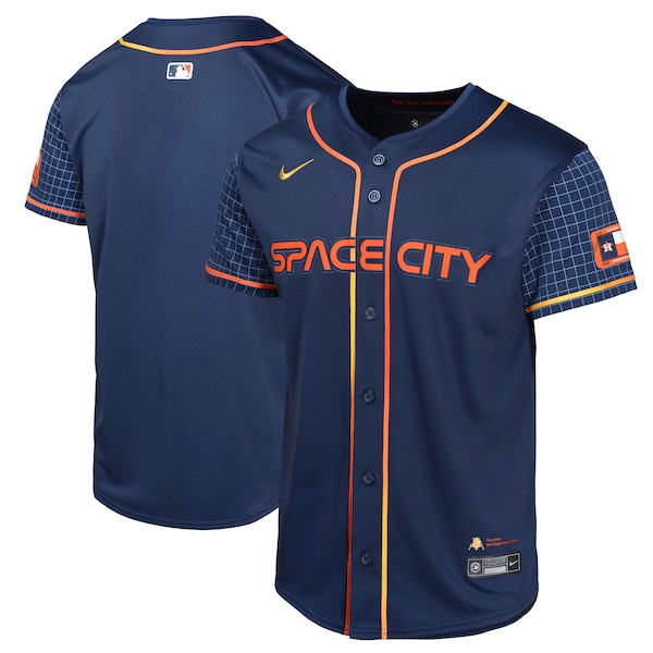 Houston Astros Nike Youth City Connect Custom Limited Jersey - Navy