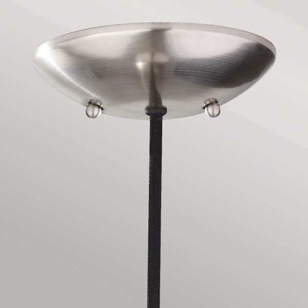 Lampa wisząca szczotkowana stal Beso 1xE27x60W Feiss