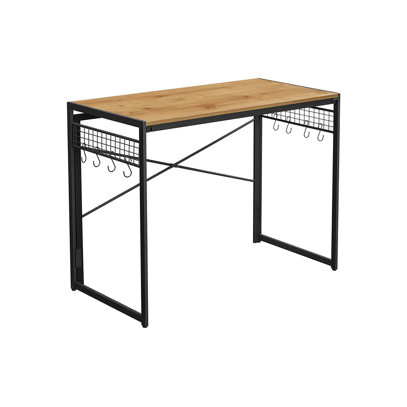 Bureau pliable avec crochets