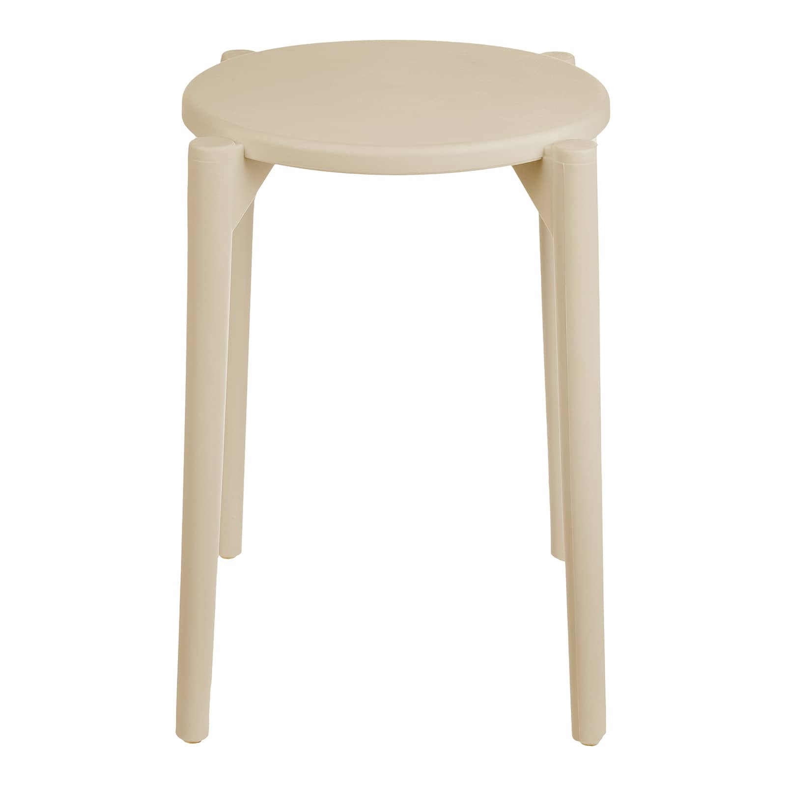 Hocker Lina Beige, ⌀ 30 cm, H 460 mm