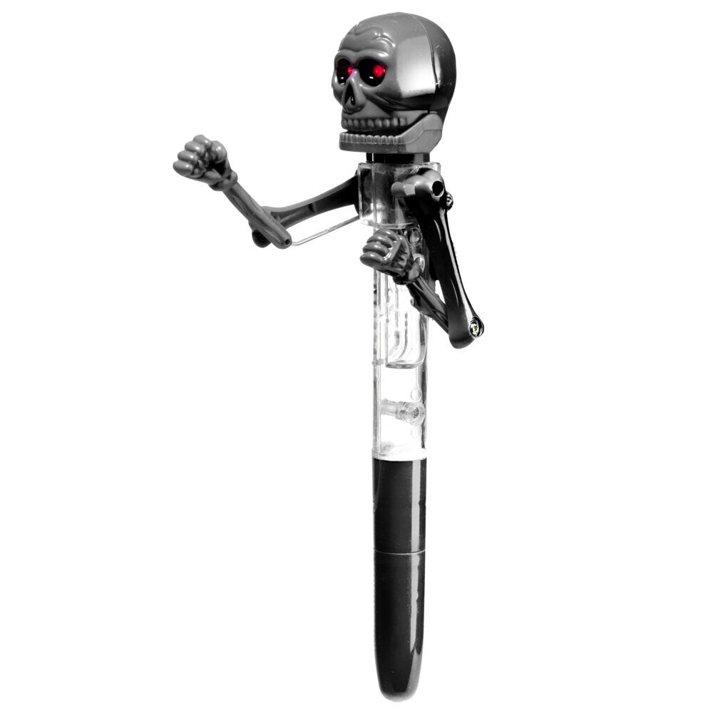 Stylo à bille fun squelette boxeur L14,5cm (4 modèles)