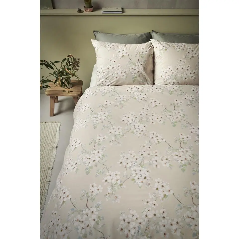 Ariadne at Home Blooming Flowers dekbedovertrek - 240x200/220 - Zand