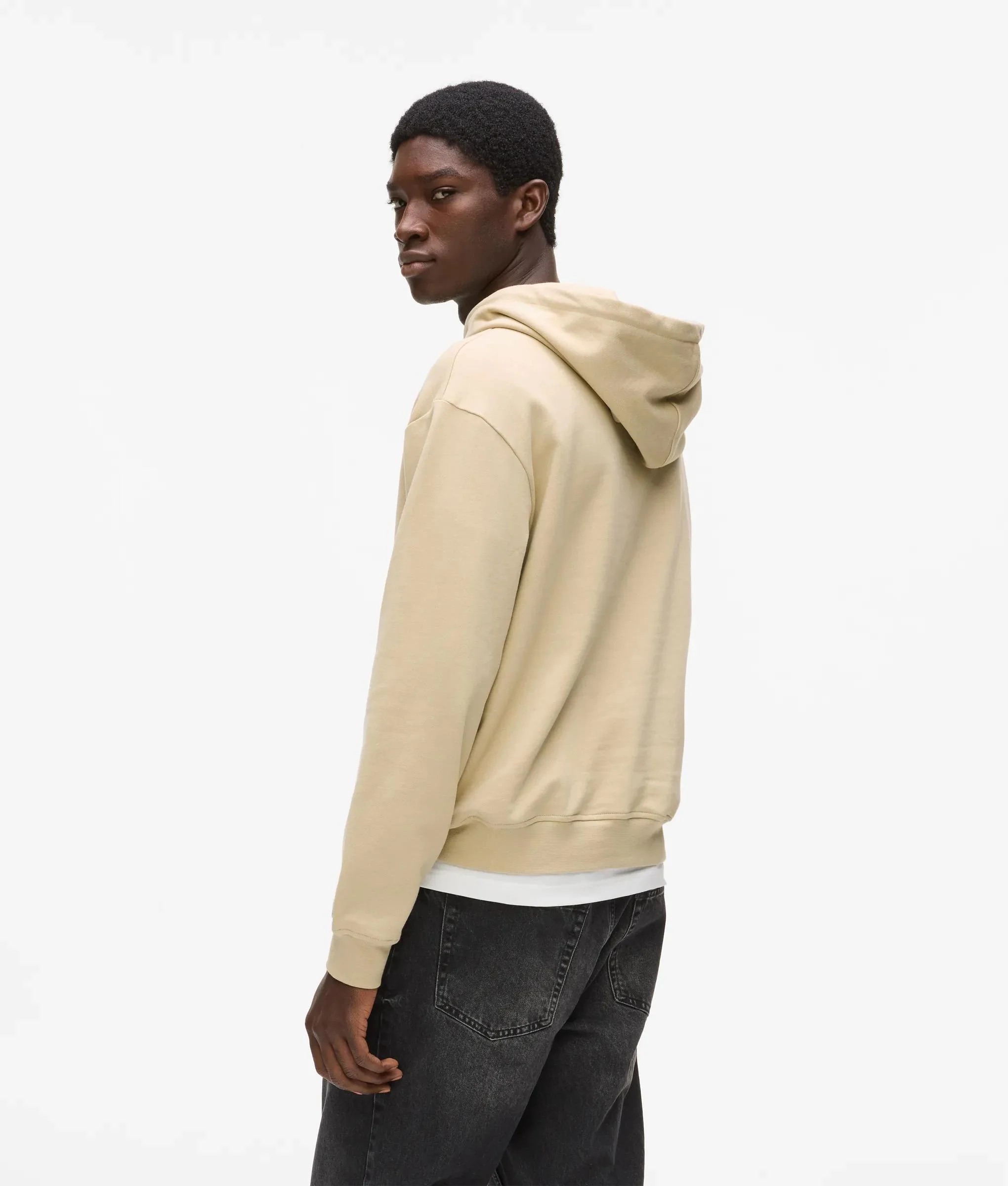 Sweat à capuche avec logo encadré