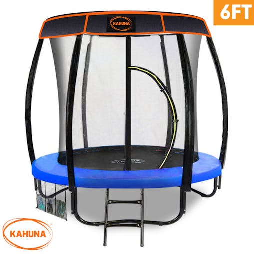 NNEDPE Kahuna Trampoline 6ft with Roof - Blue