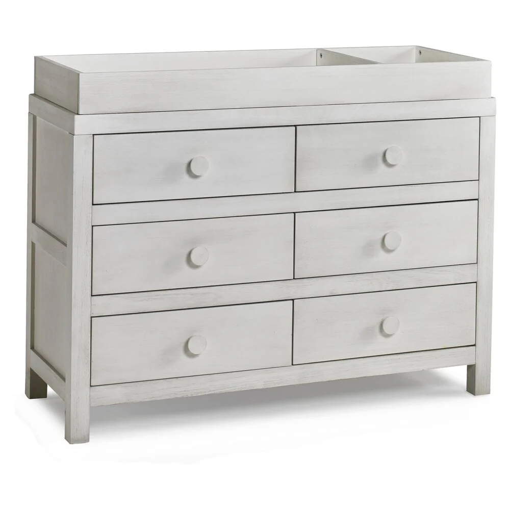 Ti Amo Castello RTA Double Dresser Weathered Seashell White