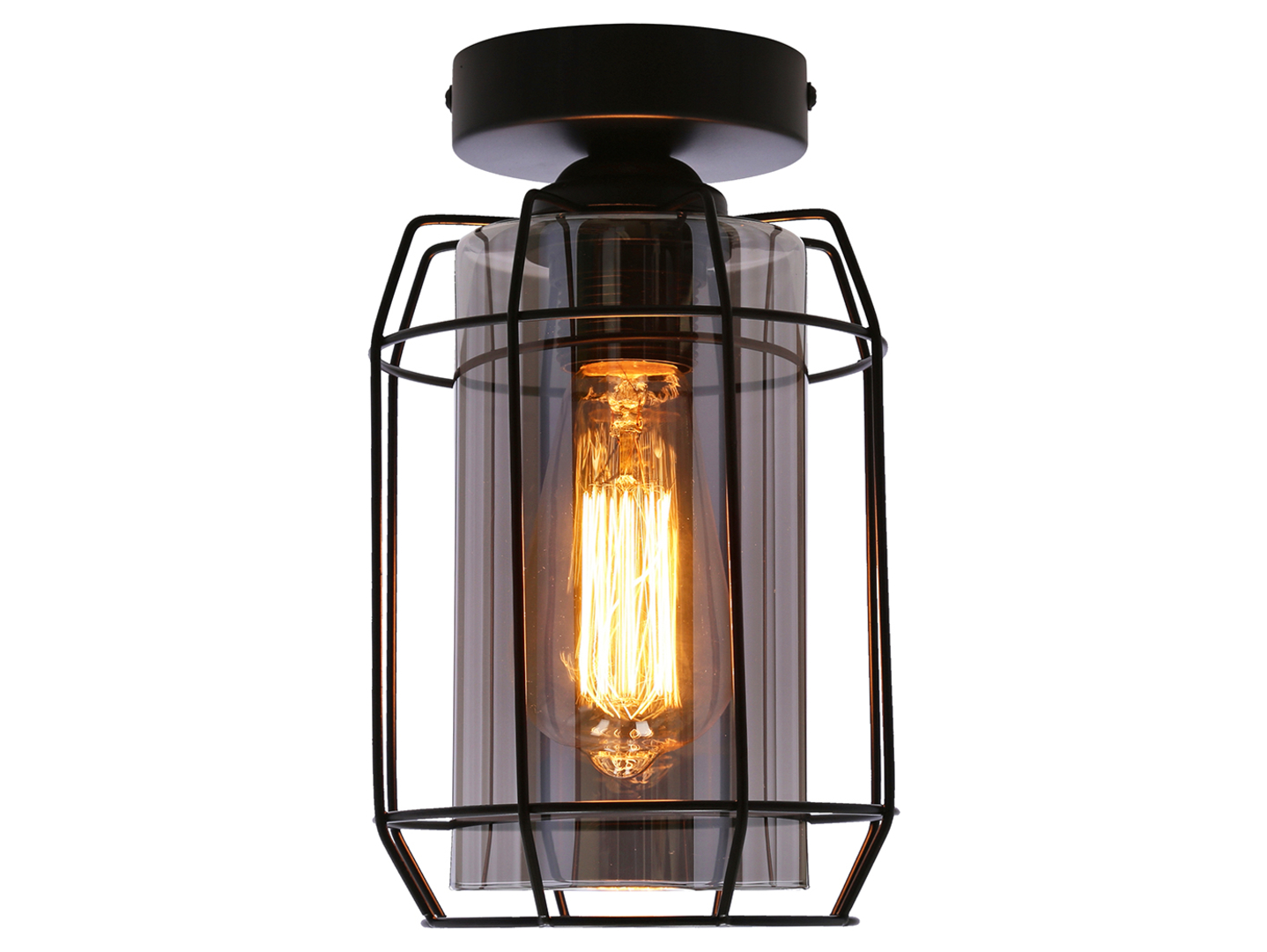 Lampa sufitowa Jonera metalowa czarna