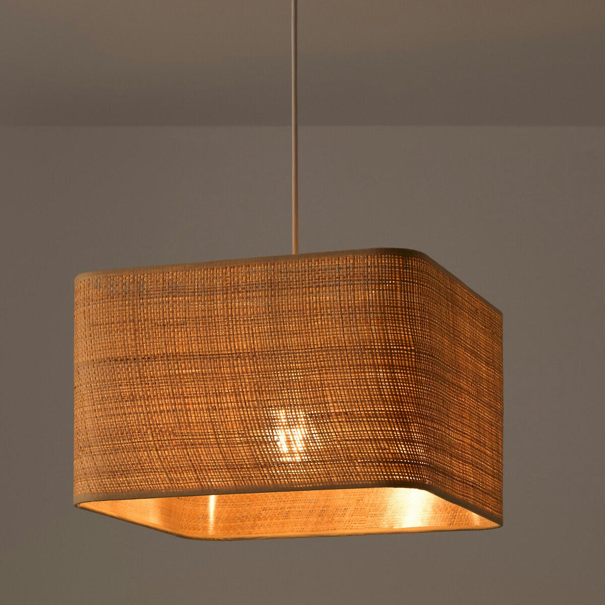Suspension / Abat-jour en raphia L32 cm, Dolkie