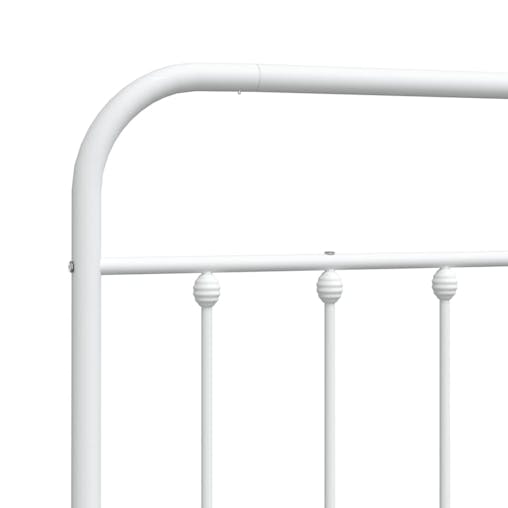 NNEVL Metal Headboard White 90 cm