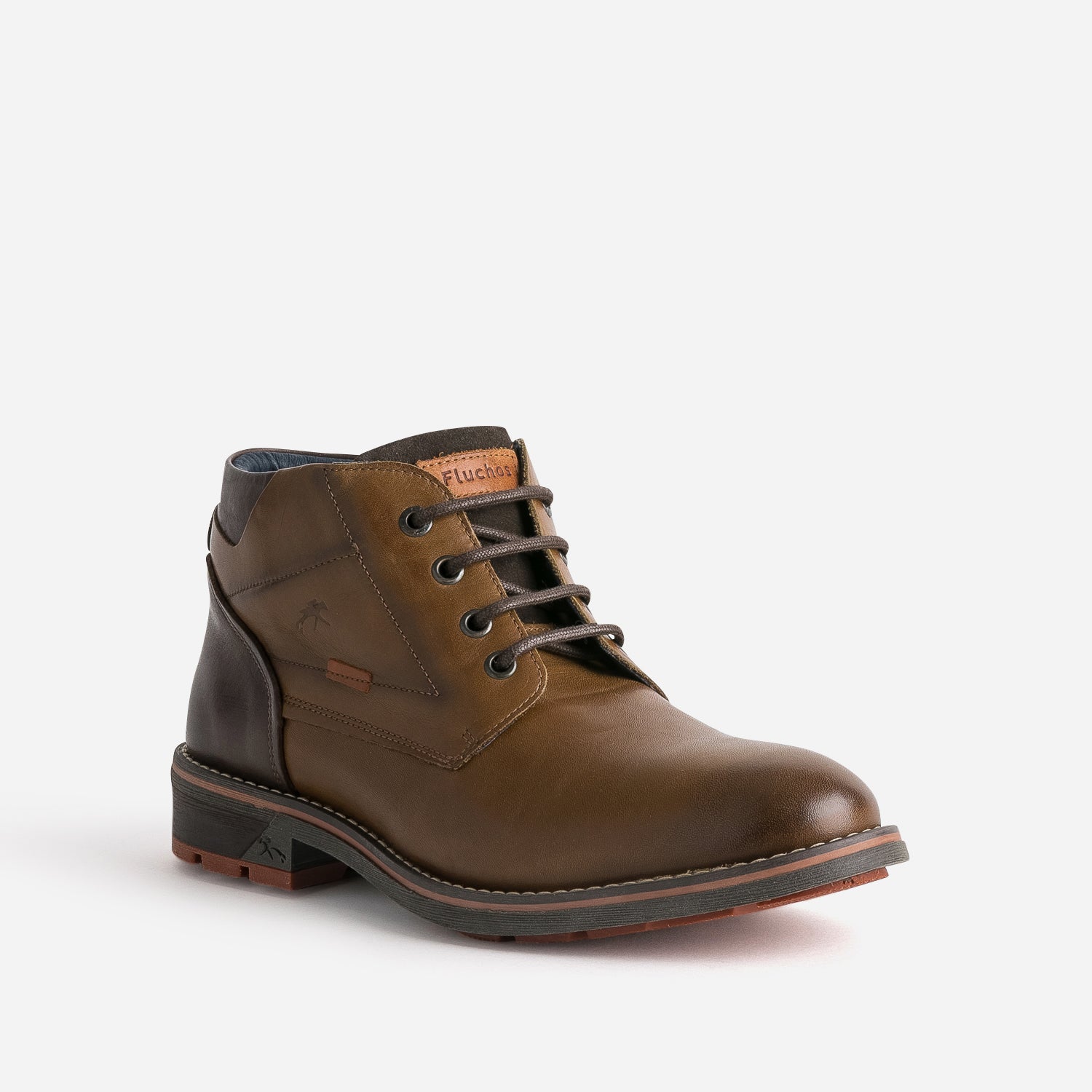 Boots FLUCHOS camel en cuir