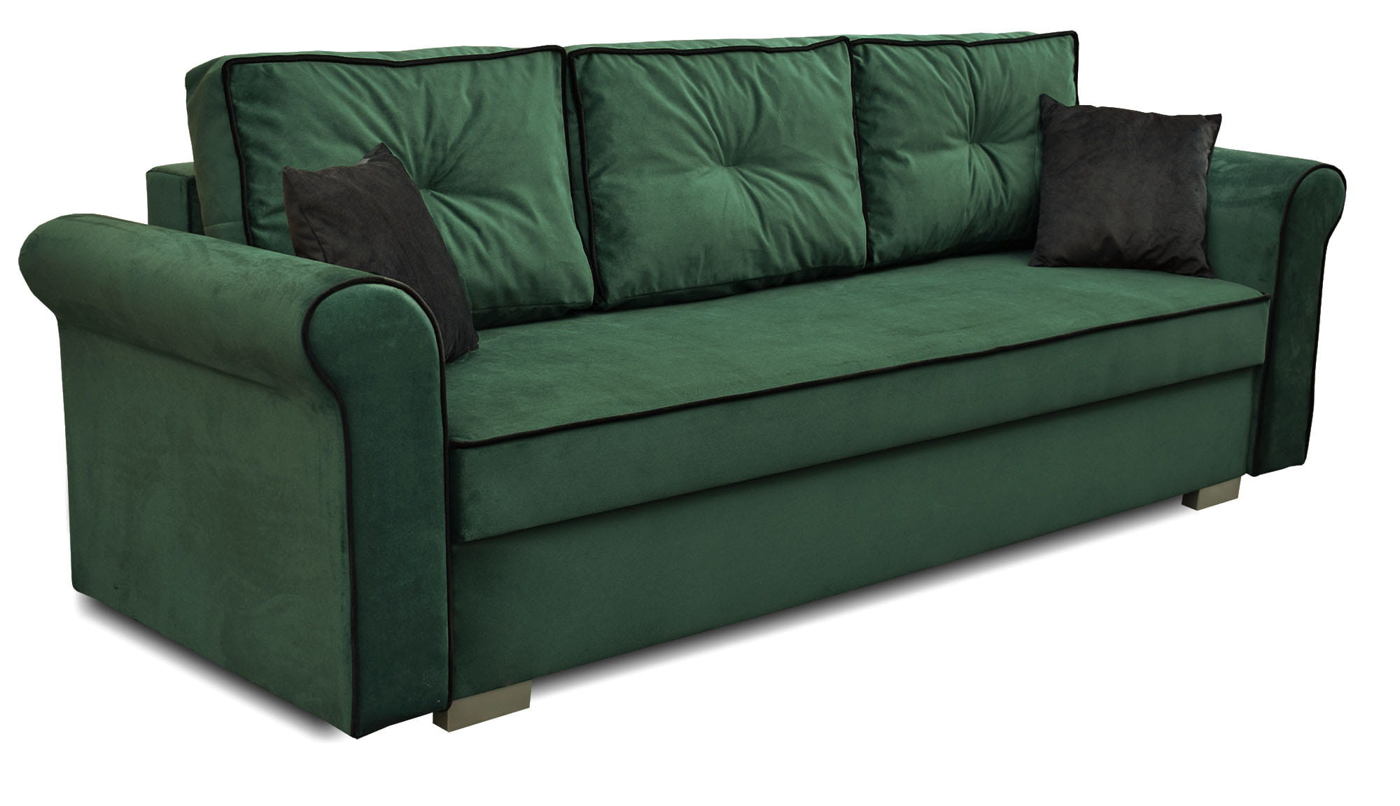 Sofa rozkładana do salonuMerida Zielona
