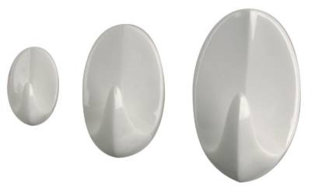 PLASTKROK MILLERS 3 LITEN SELVKLE HVIT