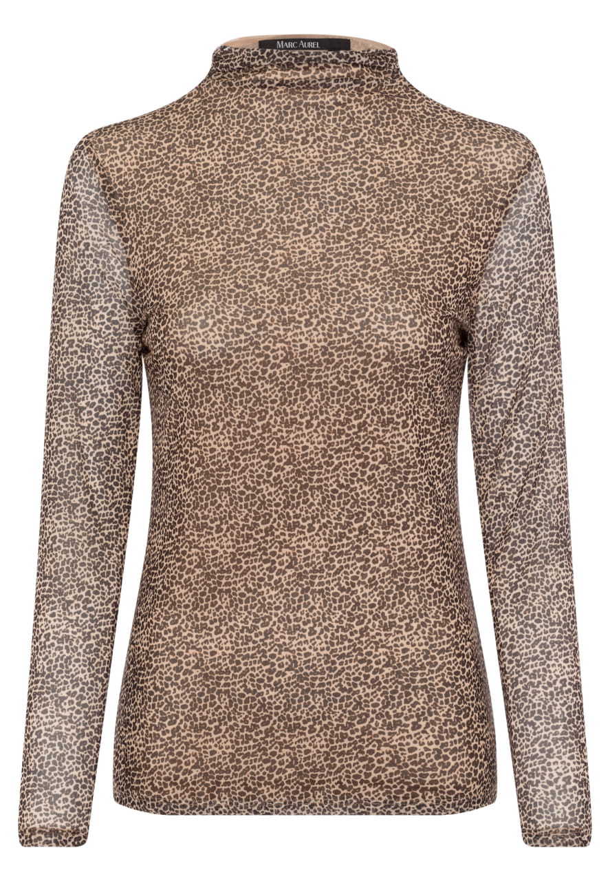 Shirt mit Minimal Leo-Print