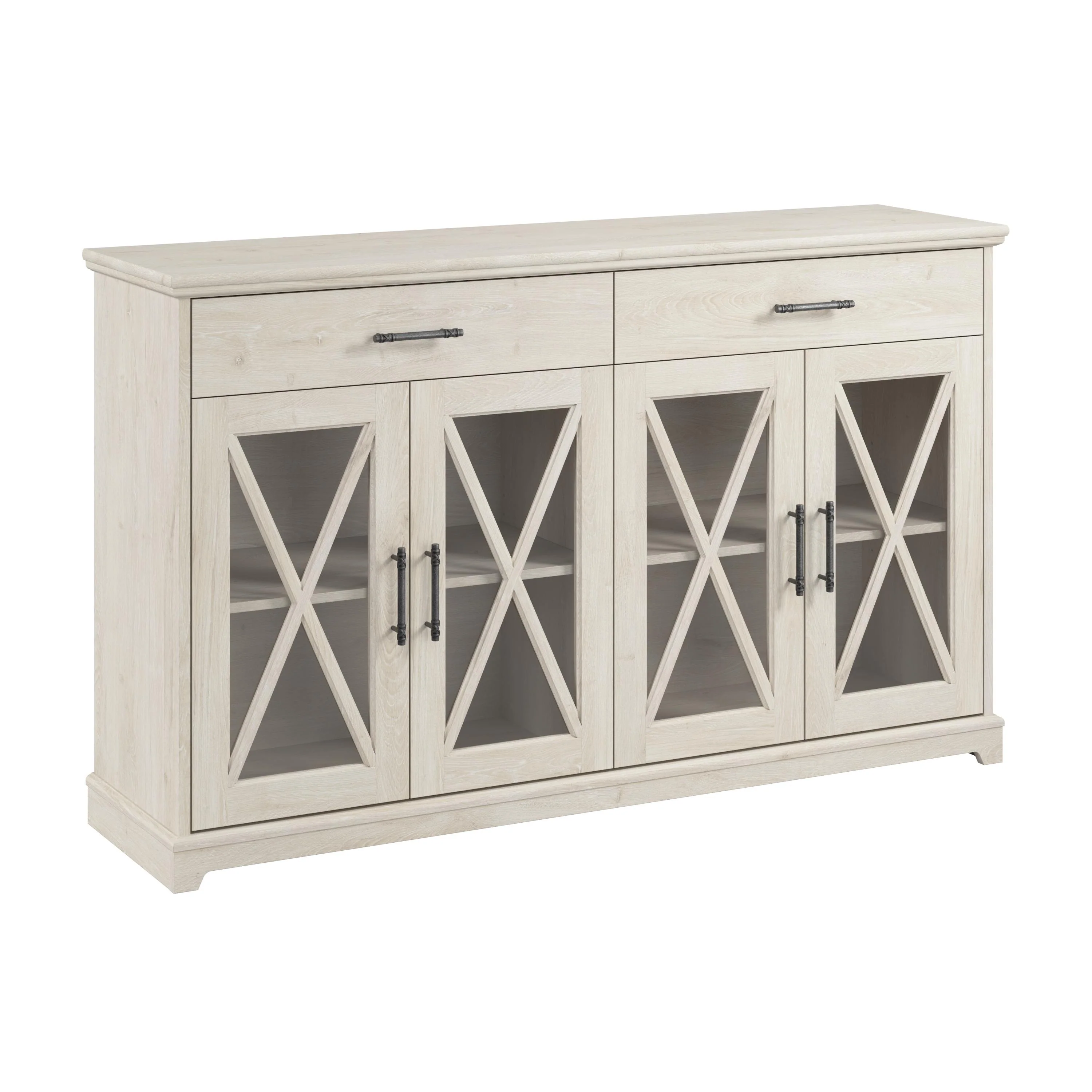 Lennox 60W Sideboard Buffet Cabinet with Drawers by Bush Furniture