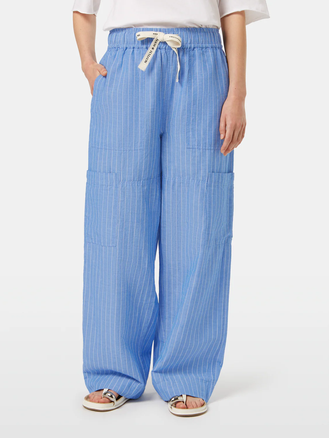Noa High-Rise Wide-Leg Cargo Pant