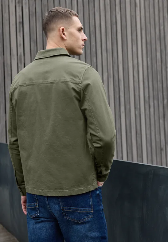 Overshirt im Washed-Look