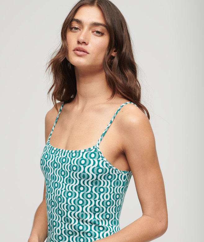 Printed Cami Jersey Mini Dress