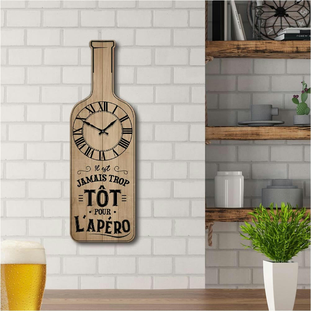 - Pendule en forme de bouteille H63cm