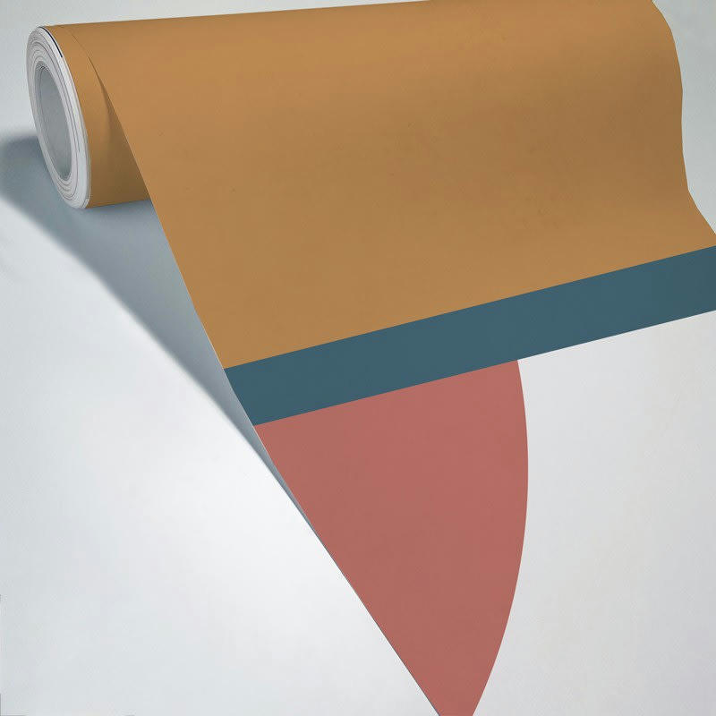 FORMES N°7 - Papier Peint Panoramique L336xH270cm Multicolore Abstrait