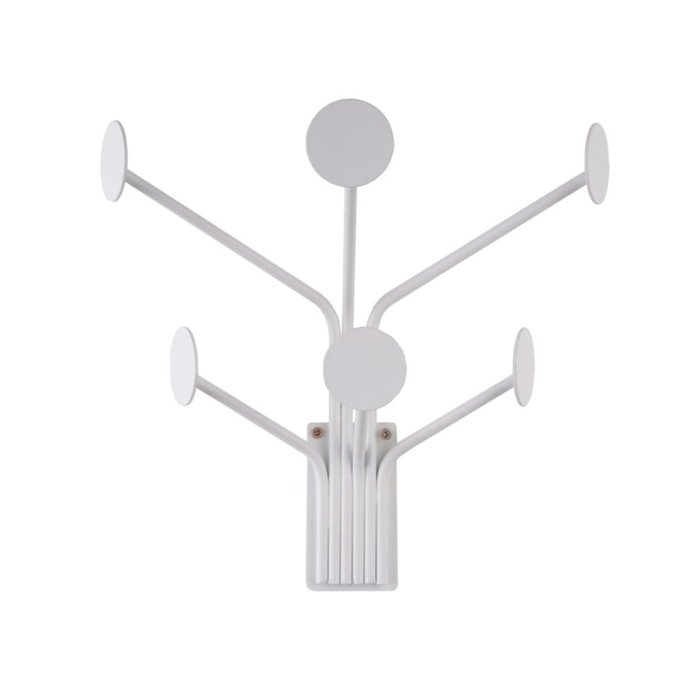 - Porte manteau 6 crochets blanc