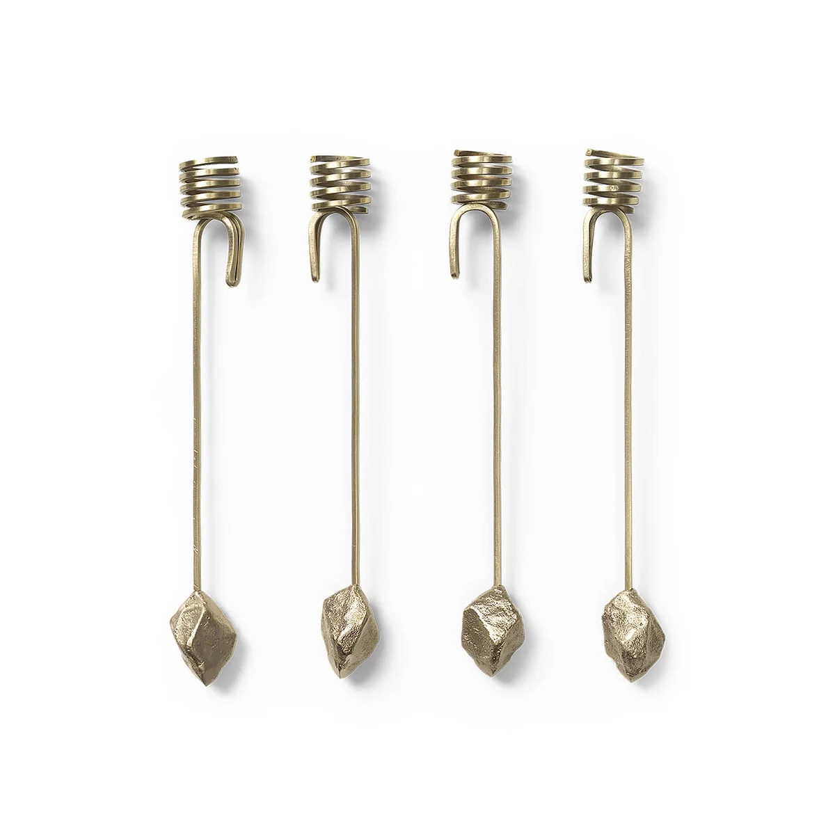 Ferm Living - Stone Christbaumkerzenhalter, Messing
