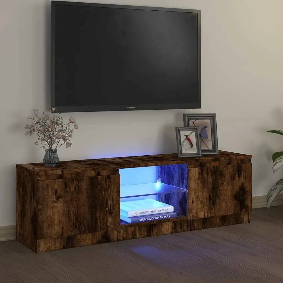 vidaXL - Tv-kast - Bruin - Bewerkt hout - 120 x 30 x 36 cm