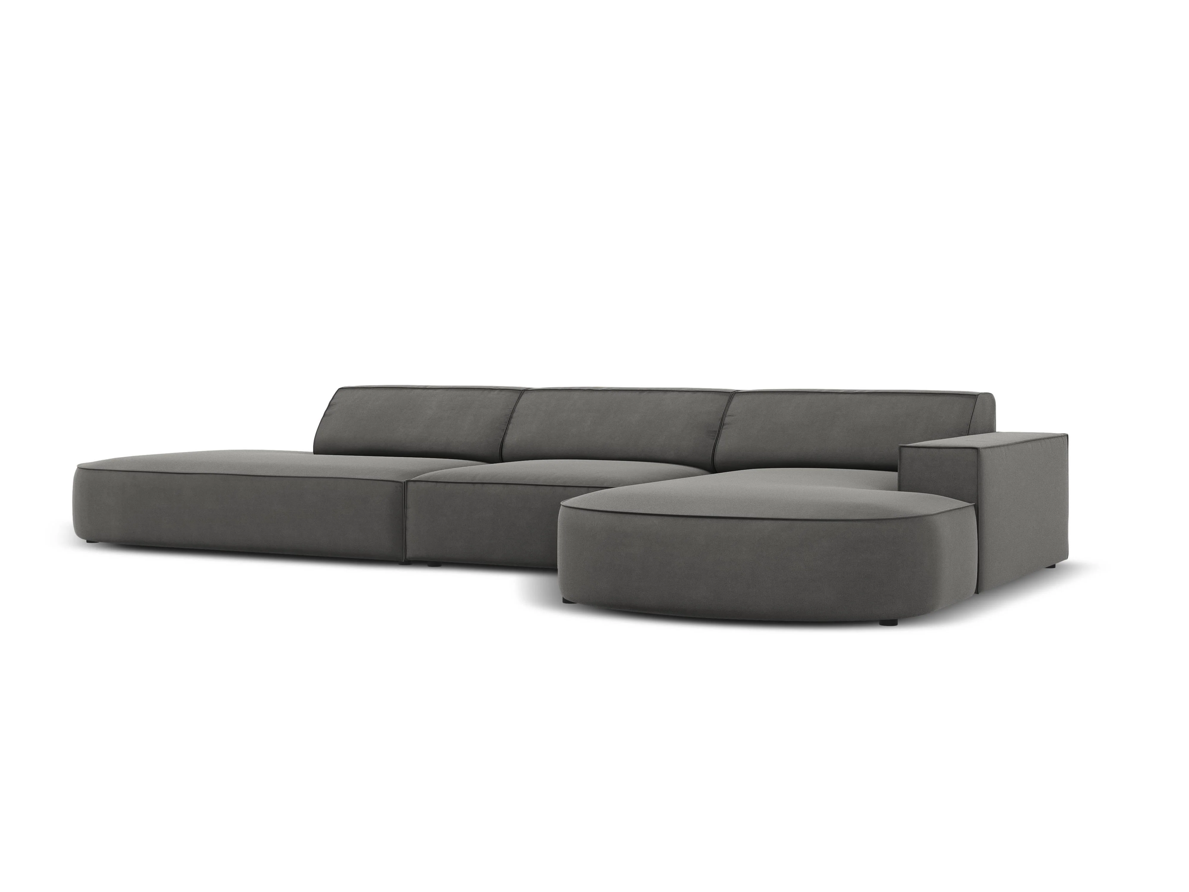 5-zits hoekbank Jodie velvet Chaise Longue rechts