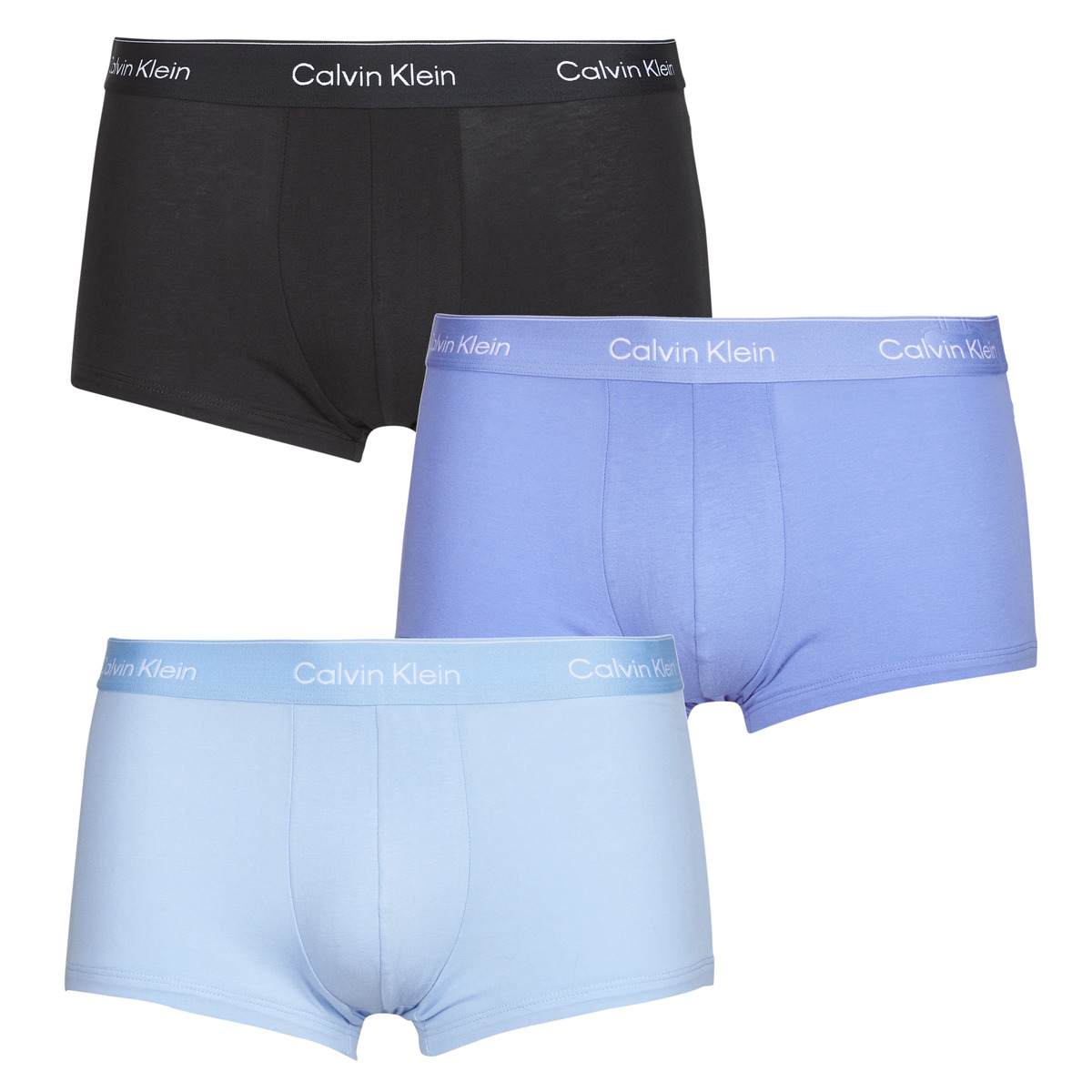 Calvin Klein Jeans - LOW RISE TRUNK 3PK X3 - Black / Blue / Blue