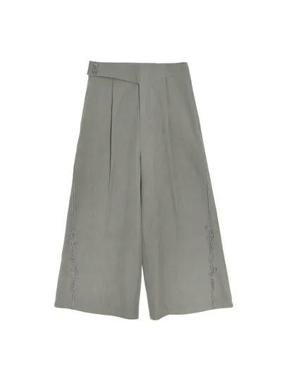 Embroidered Wide Pants - 254Z