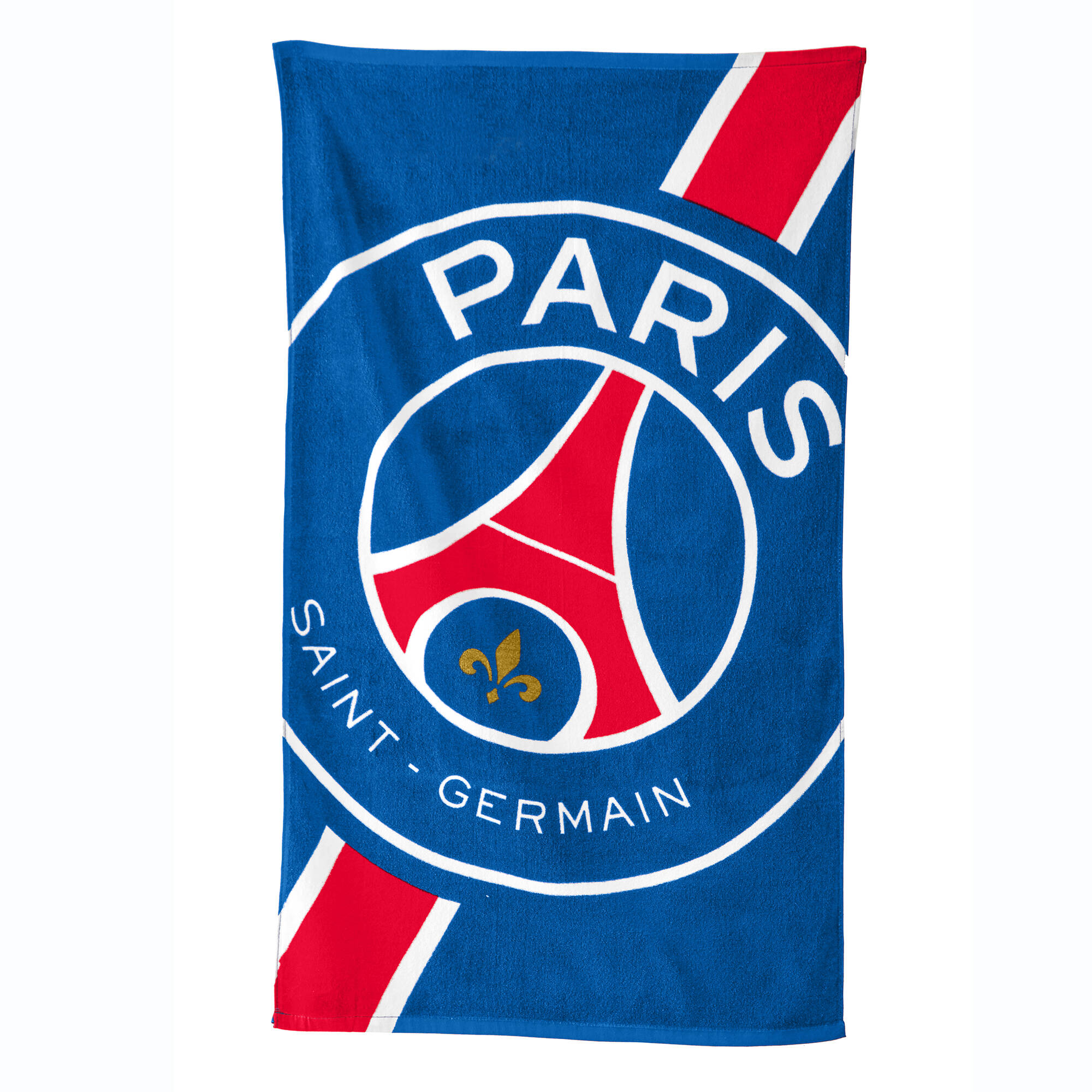 Drap de bain enfant PSG&reg;, éponge et velours coton - 320g/m2