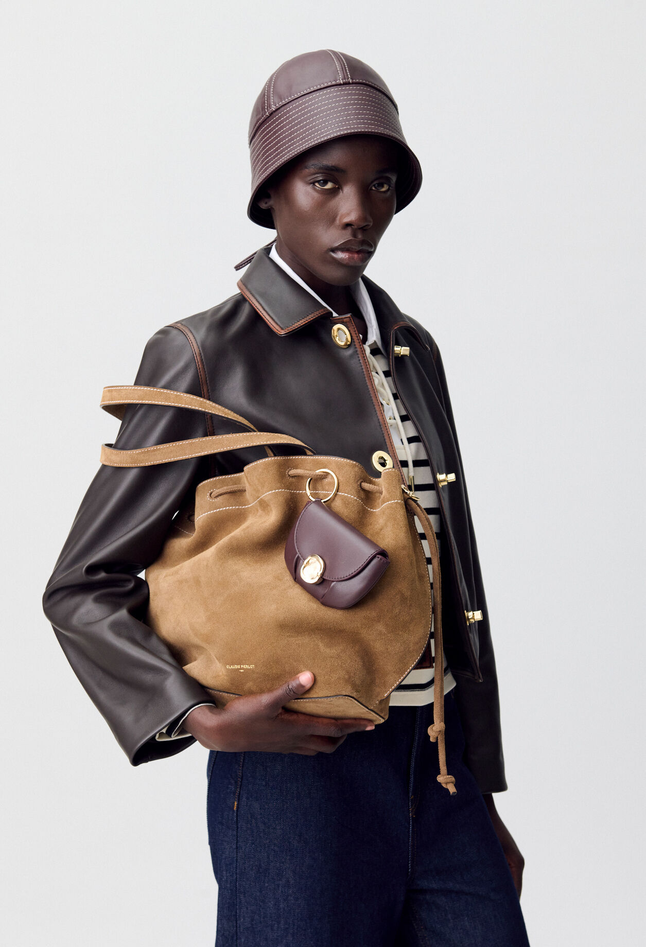 Sac Alban cuir suède