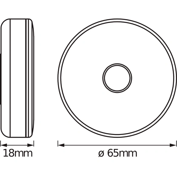 LED-Akkuleuchte, Ø 6,5 cm, kaltweiß