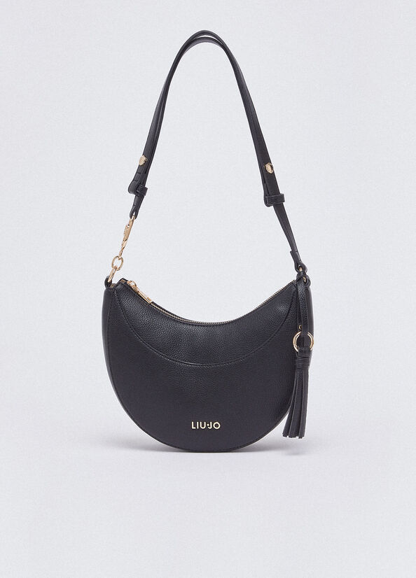 Borsa hobo media con charm