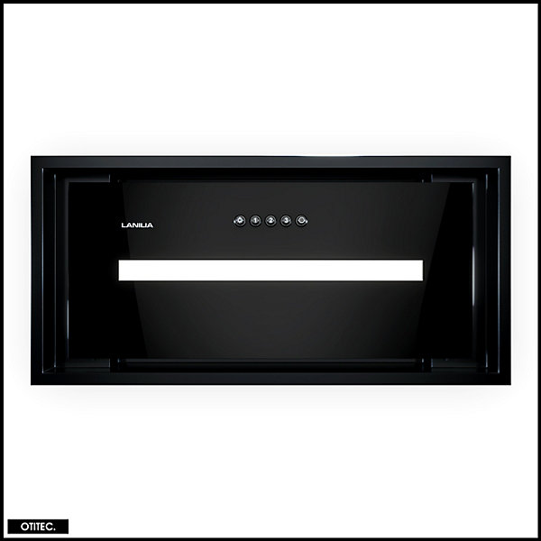 Hotte Casquette Aspirante Silencieuse - 60 cm - 580 m3/h - SELETIO - Noir