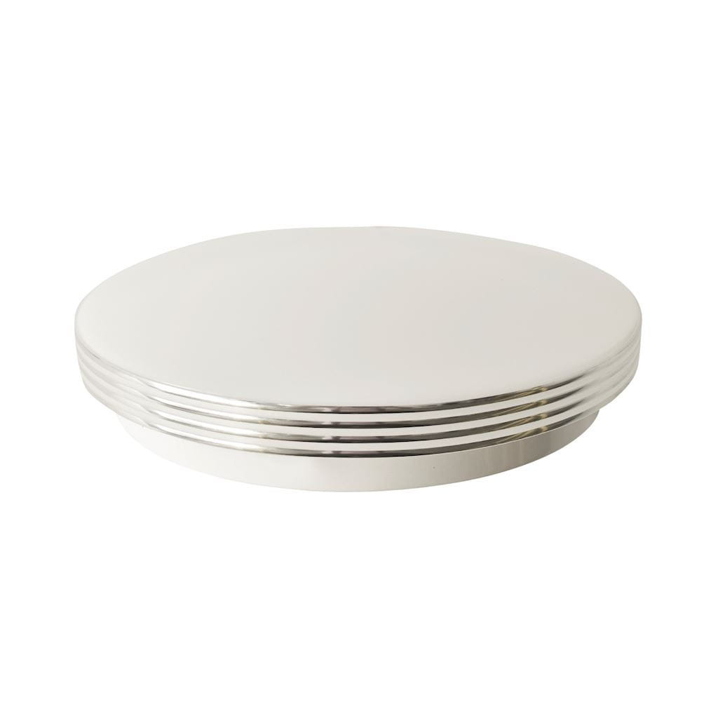 Plafon BRAVOokrągły biały chromowany LED 1x10W 26cm lm IP44 Milagro